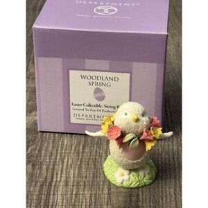 2007 Department 56 Easter Collectible Sitting Robin Woodland Spring Figure OC33